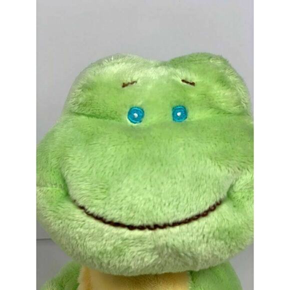 Baby Ganz Light Green Wind Up Waggle Head Frog Musical Plush 9" - Picture 3 of 7